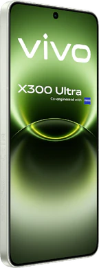 Vivo X300 Ultra groen voorkant linkerzijkant