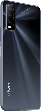 Vivo Y20s zwart achterkant rechterzijkant