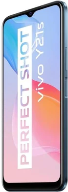Vivo Y21s blu copertina frontale lato destro