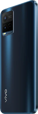 Vivo Y21s blu indietro lato sinistro
