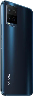 Vivo Y21s blu indietro lato destro