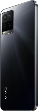 Vivo Y33s zwart achterkant linkerzijkant