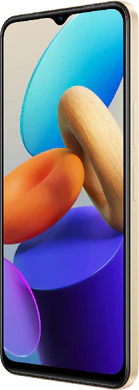 Vivo Y35 goud voorkant rechterzijkant