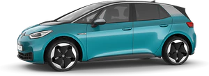 Volkswagen id3 verde lado derecho