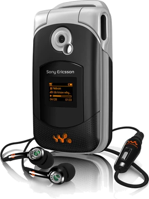 W300 Vorderseite with earphones shadow schwarz