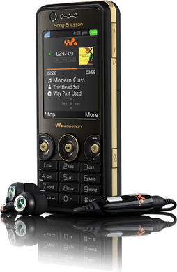 W660i front tilted ed 40 headset Record black