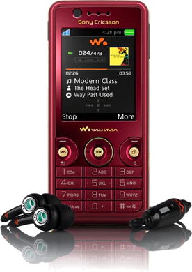 W660i front headset Rose red