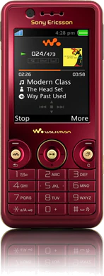 W660i front Rose red