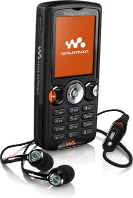 W810 with earphones satin zwart