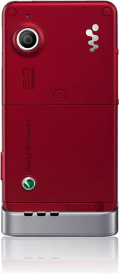 W910i achterkant Hearty rood