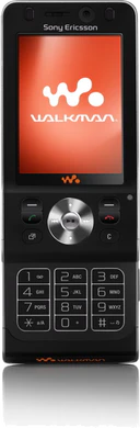 W910i voorkant geopend Noble zwart