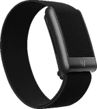 Whoop 5 coreknit jet svart front vänster sida