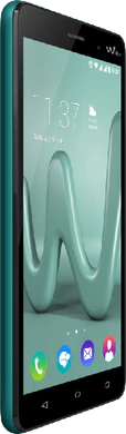 Wiko Lenny 3 verde copertina frontale lato sinistro