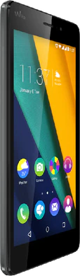 Wiko Pulp Fab 4G noir couverture côté gauche