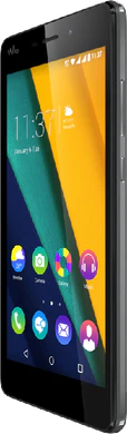 Wiko Pulp Fab 4G noir couverture à droite