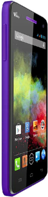Wiko Rainbow lila copertina frontale lato sinistro