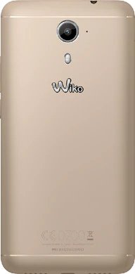 Wiko Ufeel Prime guld bagside