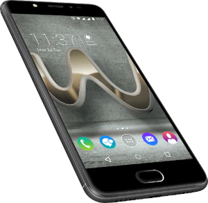 Wiko Ufeel Prime grå front venstre side bund