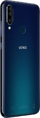 Wiko view 3 blue back right side