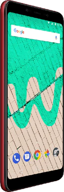 Wiko View Max red front left side