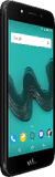 Wiko WIM Lite schwarz Vorderseite linke Seite