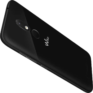 Wiko WIM Lite schwarz Rückseite schräg