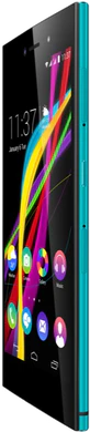 Wiko Highway Star bleen rechte Seite Vorderseite