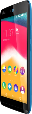 Wiko Rainbow Jam blauw voorkant rechterzijkant