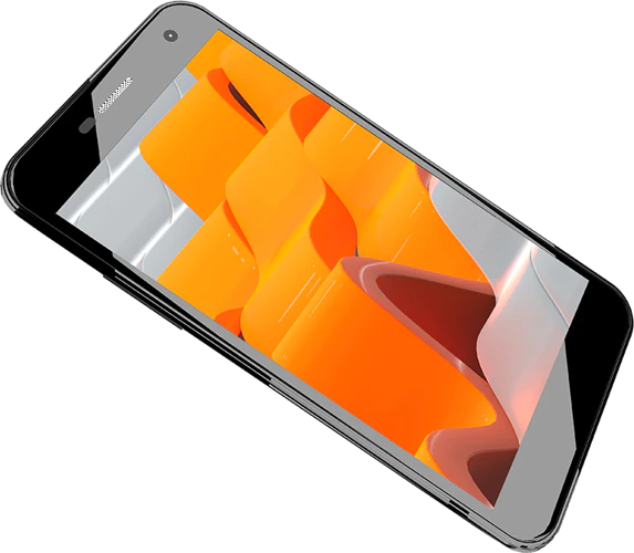WileyFox Spark plus zwart schuin WileyFox Spark plus zwart schuin