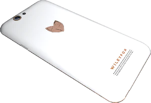 WileyFox Spark plus vit tillbaka snett
