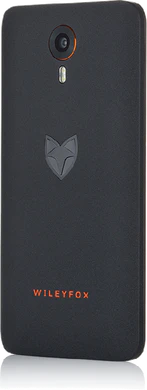 WileyFox Swift achterkant linkerzijkant schuin