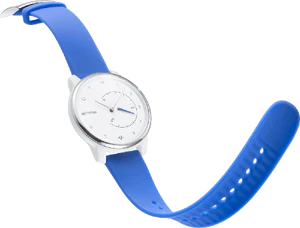Withings Move ECG blauw voorkant linkerzijkant geopend