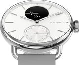 Withings ScanWatch 2 38mm bianco argento copertina frontale in basso aslant