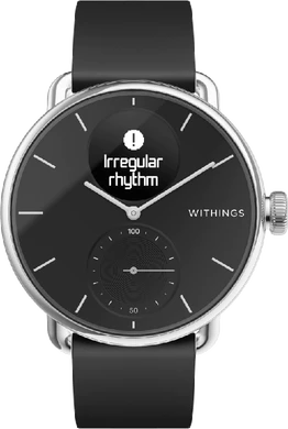 Withings Scanwatch 38mm zwart voorkant