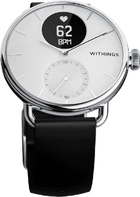 Withings Scanwatch 38mm wit voorkant onderkant gesloten