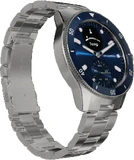 Withings ScanWatch Nova blauw voorkant linkerzijkant