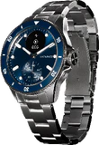 Withings ScanWatch Nova blauw voorkant rechterzijkant