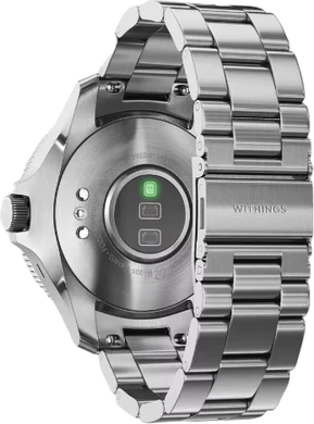 Withings ScanWatch Nova blauw achterkant rechterzijkant