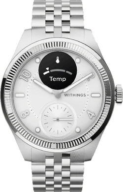 Withings ScanWatch Nova Brilliant Edition titanium hopea