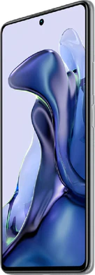 Xiaomi 11T blau Vorderseite rechte Seite