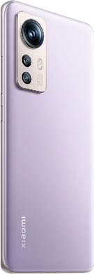 Xiaomi 12S paars achterkant rechterzijkant