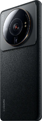 Xiaomi 12S Ultra svart tillbaka vänster sida