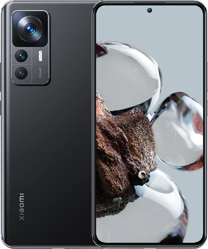 Xiaomi 12T zwart overzicht