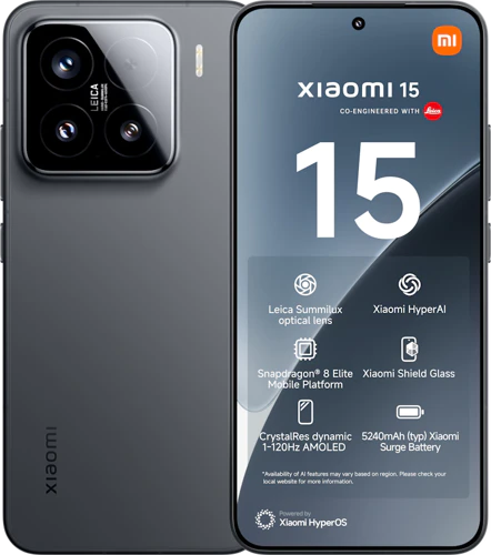 Xiaomi 15 black overview