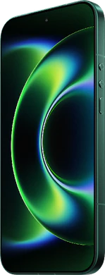 Xiaomi 17 Ultra groen voorkant rechterzijkant