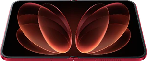 Xiaomi 18 Fold red opened in side bottom