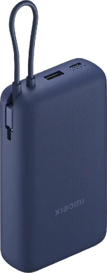 Xiaomi 33w power bank 20000 mah blue front left side top