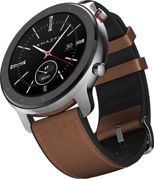 xiaomi Amazfit GTR 42mm couverture en bas à droite aslant brun