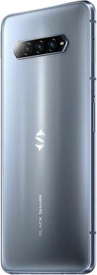 Xiaomi blackshark 4 grijs achterkant linkerzijkant