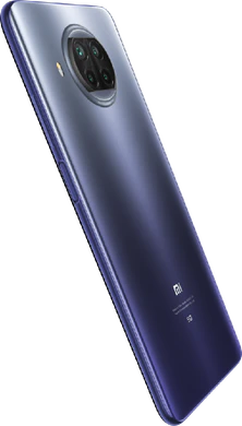 Xiao Mi Mi 10T Lite blue back right side tilted ed